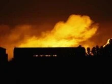 360 свиней погибли при пожаре на ферме в Корелическом районе