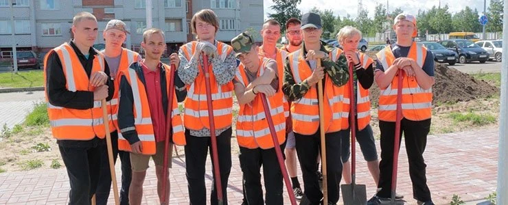В Полоцке завершилась областная молодежная стройка
