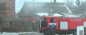 В Полоцке горел жилой дом