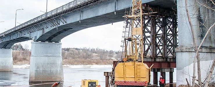 Ремонт «Калининского» моста в Новополоцке скоро завершат