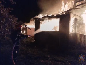 В Полоцком районе при пожаре спасли женщину-инвалида