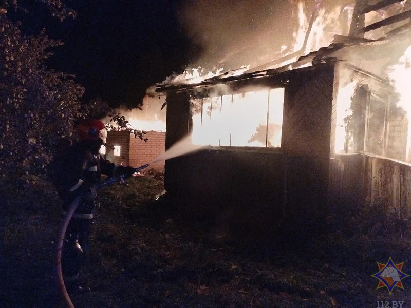 В Полоцком районе при пожаре спасли женщину-инвалида