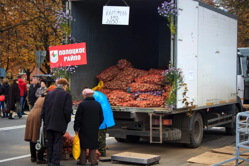 В Полоцке определили места для выездной торговли овощами этой осенью