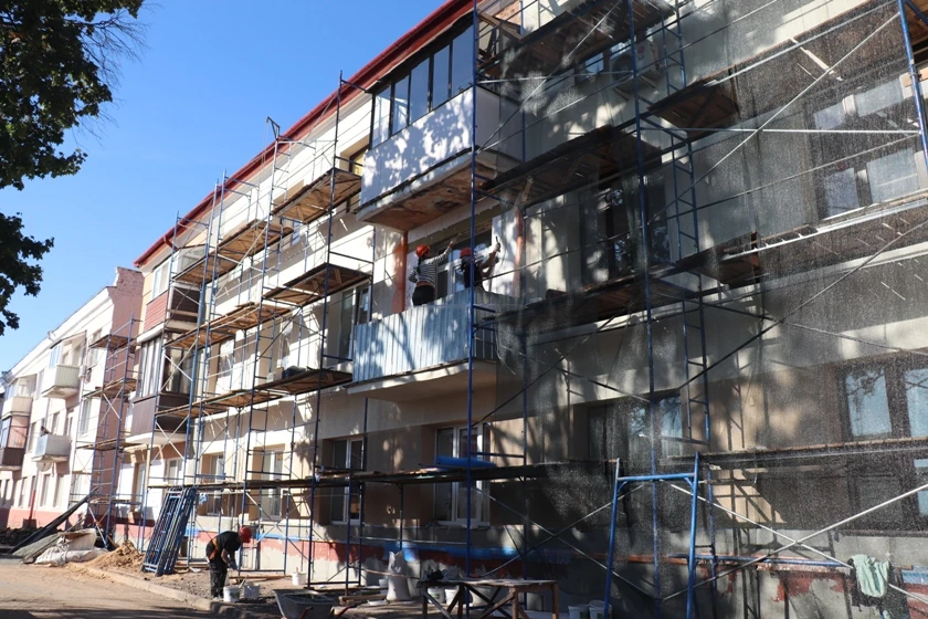 Капремонт дома №8 на Коммунистической в Полоцке: текущий ход работ и планы