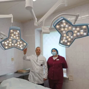 В поликлинике Полоцкого онкодиспансера установили современный хирургический светильник