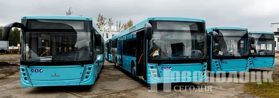 Транспортный парк Новополоцка пополнился новыми автобусами МАЗ