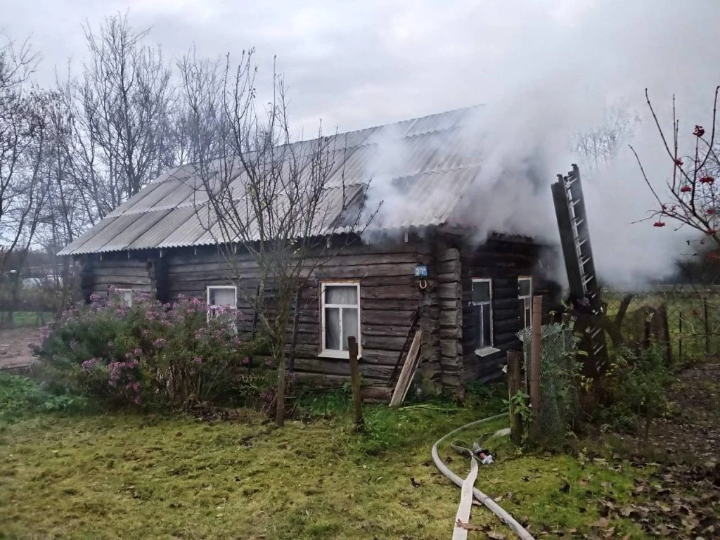 В Полоцком районе произошёл пожар в жилом доме