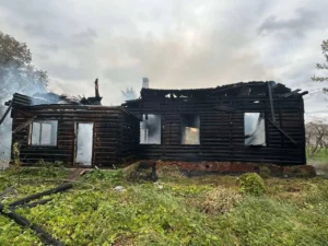 В Полоцке горел пустующий дом