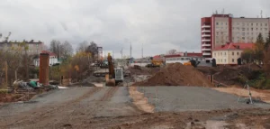 В Полоцке продолжается реконструкция моста через реку Полоту