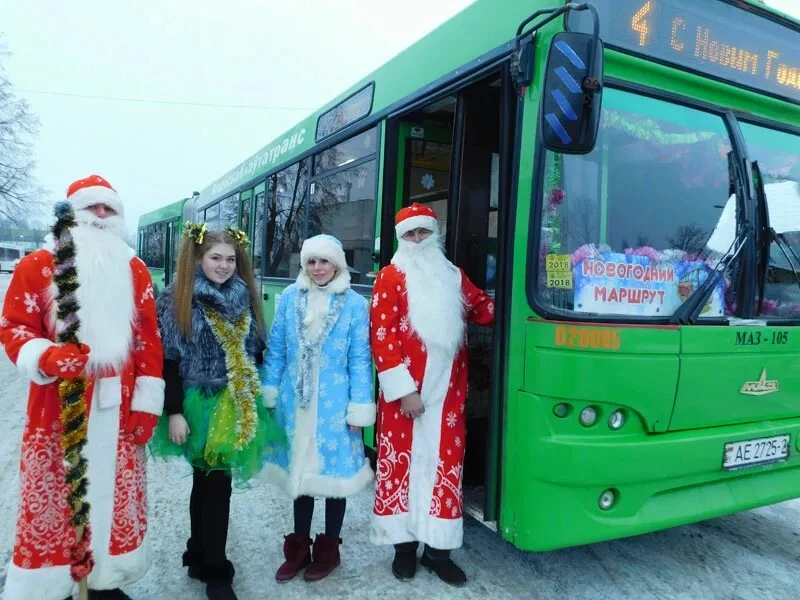 Как будут ходить автобусы в новогодние праздники в Полоцке