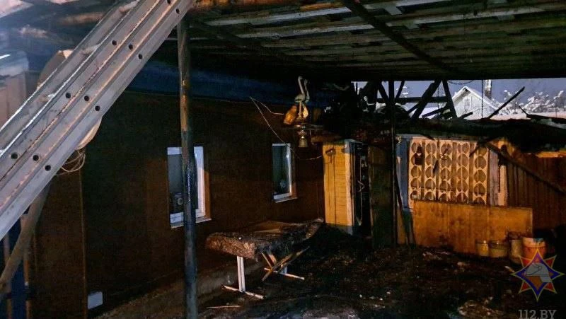 Ночной пожар в Полоцке: в огне погибла пожилая женщина