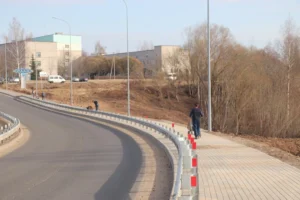 Подъезд к Новополоцку через Экимань продолжают реконструировать