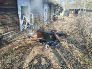 В деревне Залесье произошёл пожар в жилом доме