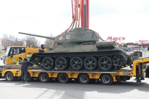 В Полоцке на кольце в районе ул. П. Бровки временно ограничат движение из-за установки танка