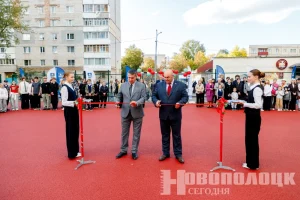 В Новополоцке после реконструкции открыли спортивную площадку